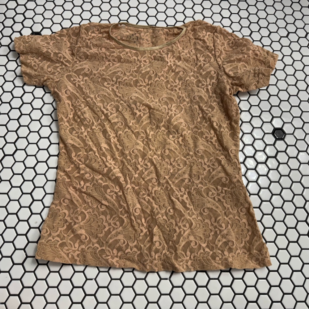 Trim vintage lace intimate top size large
